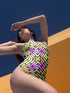 Neon Scoop One-Piece Swimsuit
